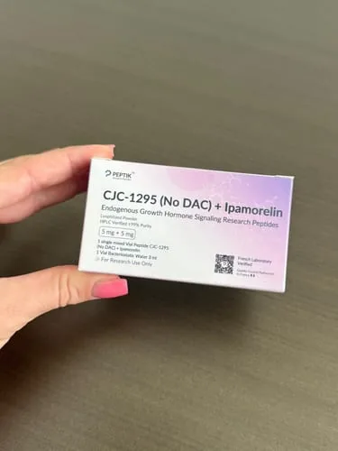 Customer photo review of CJC-1295 (NO DAC) + Ipamorelin Lyophilized Vial + Sterile Water